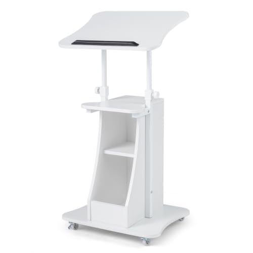 Bureau debout réglable FANTASK table mobile inclinable 50x40cm - 2