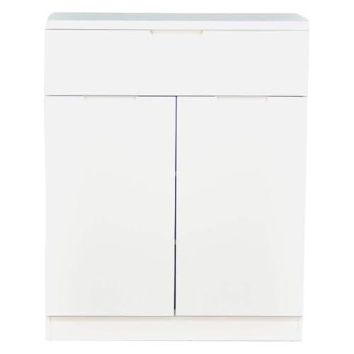 Image of Royaloak Rome Italian Shoe Rack | 2 Door Elegant Wooden Finish | Spacious and Stylish Design for Organized Footwear Storage | Durable Shoe Stand with Modern Italian Aesthetic for Home & Office Use