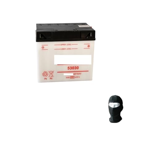 DESCRIZIONE E CARATTERISTICHE PRODOTTO: - BATTERIA 53030 12V/30AH - Nel titolo indichiamo il modello specifico per la tua moto o per il tuo scooter - Completa e già pronta all'uso - OMAGGIO SOTTOCASCO PASSAMONTAGNA