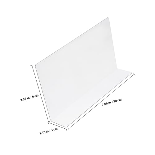 FONDOTIN 10個 プラスチック棚仕切り板 透明製字型セパレーター 商品類用スーパーマーケットラック用仕切りボード 高耐久 素材使用