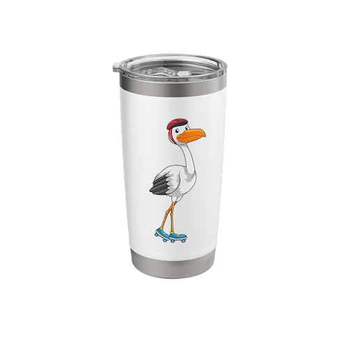 Stork Roller skating Roller skates Sports Stainless Steel Insulated Tumbler