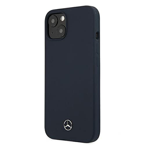 Mercedes MEHCP13SSILNA Coque de Protection en Silicone pour iPhone 13 Mini 5,4" Marine