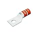 Burndy YA37L1 One Hole Hylug Code Conductor Standard Barrel Copper Compression Terminal, 650 kcmil Conductor, 5/8" Stud Hole Size, 1.80" Tongue Width, 3.76" Length, Orange (Pack of 20)