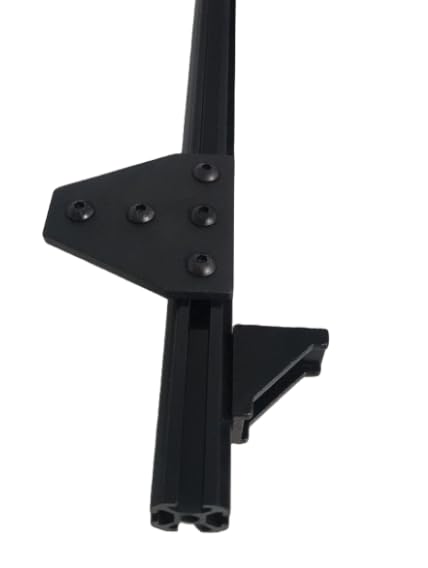 Image of XBEAMS 10pcs Rigid Lightweight Plastic T Slot 2020 Extrusion DIY (10, Black, 1000mm)
