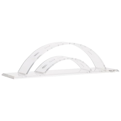 CLISPEED Support de Rangement pour Pinces à Épiler à Cils en Acrylique Transparent Porte-Pinces pour Extensions de Cils avec Capacité 6 Pinces Étagère Légère et Stable Maquillage