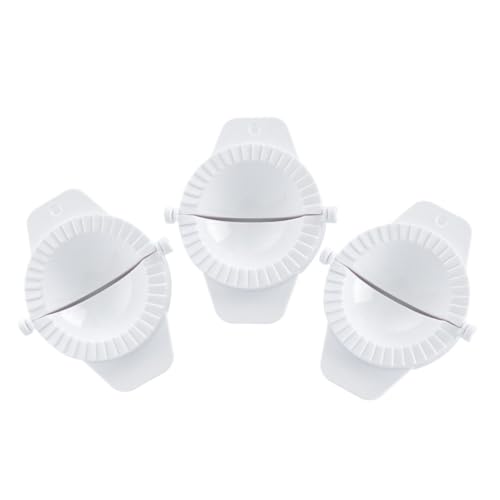 HYTROVE 3 piezas Molde para Empanadillas de Molde Reutilizable de Alimenticio Prensa Masa Antideslizante para Hacer Pieles de Dumpling Cocina Doméstica