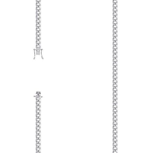 Collier chaîne creuse en argent 925 rhodié le cadeau intemporel pour homme et femme