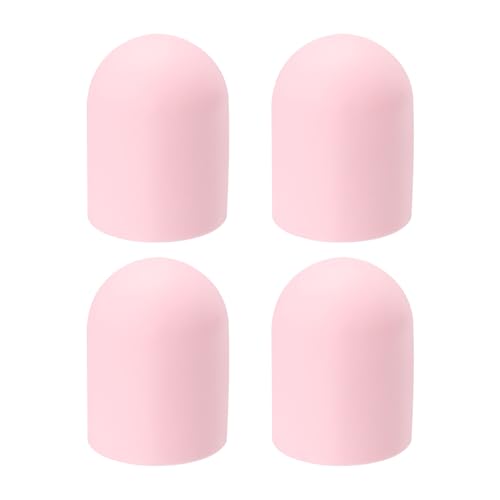 Couvercles de bouteille en silicone pour organiser votre trousse de voyage rose