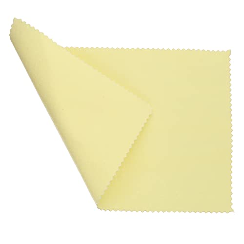 Sunshine Polishing Cloth Soft Yellow Cloth Cleans Jewelry Gold Silver Brass Copper and Metals Leaves A Long-Lasting Luster No Scratching Non-Abrasive 7.5 x 5 Inches