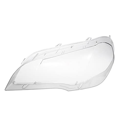 AutOcean Couvercle de lentille de Phare Transparent de Voiture Couvercle de Coque de Phare de Phare de Remplacement pour-BMW X5 E70 2008-2013 Cover