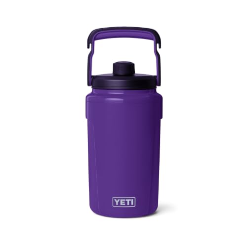 YETI Silo Half Gallon Insulated Chug Cap Water Jug – Leakproof, Lightweight Sports Bottle with Fence Hook Handle – Keeps Drinks Ice-Cold – Ideal for Gym, Sports & Tournaments, Pace Purple