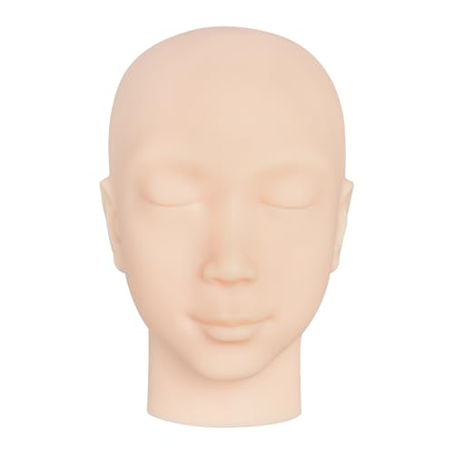 Image of Injection Training Mannequin Face Model, Facial Injection Head Model with Ear for Micro-Plastic Teaching, Esthetician Teaching, Injection Training to Medical Student Doctor