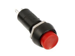 Einbau-Druckschalter PBS-11A, rund, Ein/Aus, rot
