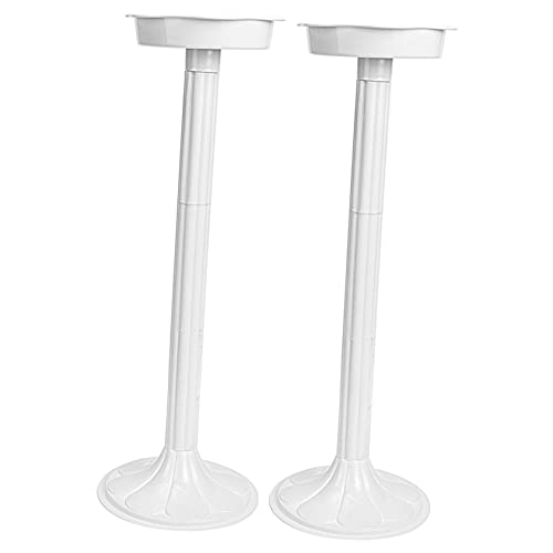 UKCOCO 2 pezzi Colonne Decorative in Bianca per Matrimoni da Espositore per Fiori e Piante per Cerimonie e Allestimenti Festa