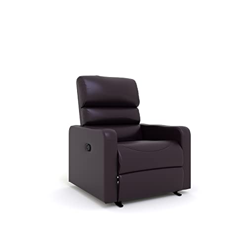 Image of The Couch Cell | Manual Recliner Chair | Leatherette Upholstered Recliner | Single Seater Comfortable Recliner | Premium for Living Room Bedroom Home Seating