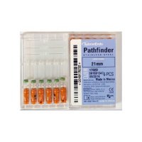 Kerr 17017 Pathfinder Stainless Steel Endo Hand File, 25 mm Length, Orange (Pack of 6)