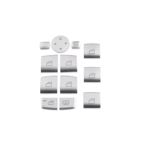 Cache-Bouton de lève-vitre haut de gamme pour intérieur Série 7, X3, X4, X5, X6 (11 pièces)