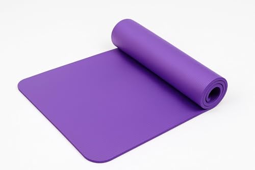 Bodyline Tapis d'entraînement Pilates, yoga et fitness avec bandes élastiques et bandoulière - tapis pour l'entraînement à domicile et en salle de sport - épaisseur 0,4 cm - dimensions 173 x 61 cm – Image 3