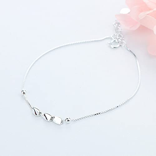 Bracelet amitié en argent S925 chaîne boîte bijoux tendance femme fille