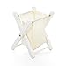 Odoria 1/12 Miniature Laundry Basket Dollhouse Decoration Accessories, White