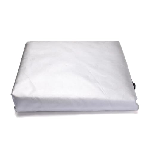 Juego de muebles de jardín para exteriores, impermeable, tela Oxford, para patio, sofá, mesa, silla, a prueba de polvo, 160 x 150 x 80 (plateado)