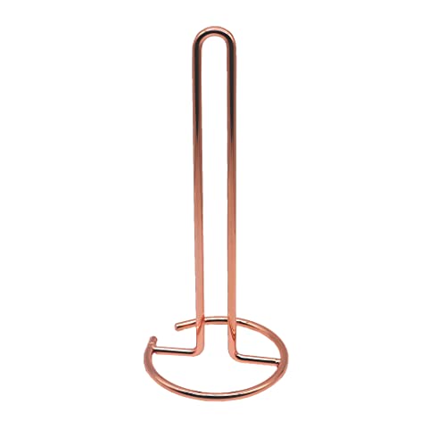 Rose Gold Kitchen Accessories Roll Holder, Kitchen Roll Holder Free Standing Napkin Holder Paper Towel Hand Towels,Pink Kitchen Accessories Paper Towel Dispenser Tea Towel Holders for Kitchens