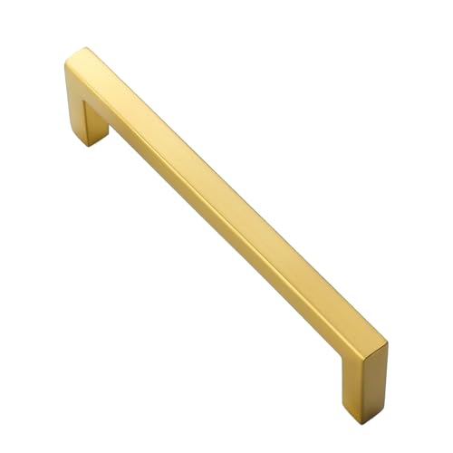Rio Salto 5" Gold Door Handle for Bi-Fold Door Hardware or Cabinet Door Pull Drawer Pulls Modern Door Cabinet Handles Gold Hardware (1-Pack)