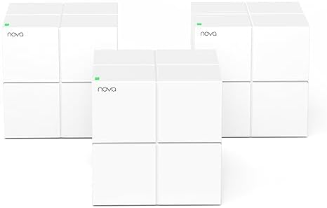 Tenda Nova Mesh WiFi System (MW6)-Up to 6000 sq.ft. Whole Home Coverage, WiFi Router and Extender Replacement, Gigabit Mesh Router for Wireless Internet, Works with Alexa, Parental Controls, 3-pack: image 1 of 8