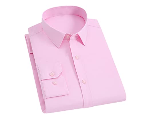 Chemise décontractée extensible rose Kiioouu sans poche confort garanti