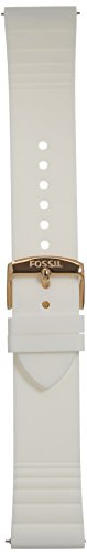 Image of Fossil Men's 22mm Dark Brown LiteHide Leather Watch Band