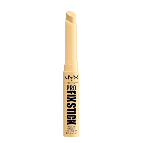 NYX Professional Makeup Pro Fix Stick, Corrector en Barra, Duración de hasta 12H, Enriquecido con Ácido Hialurónico, No Transfiere, Fórmula Vegana, Tono: Amarillo Mid