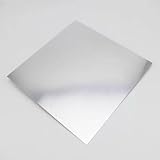 1 Piece Pure Tin Metal Plate, Sheet, Size 0.8mm x 100mm x 100mm, (Approx 4 inch x 4 inch), Sn =99.99% High...