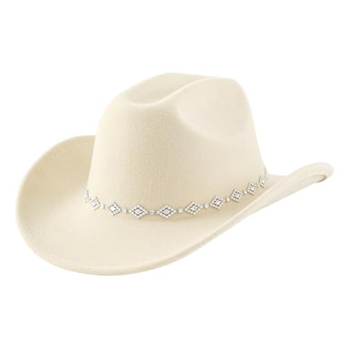 TIANQUXNGI Unisex Western Denims Hat Wide Border Hat Polyester Outdoor Fashion Hat Fashion Accessory for Men and Women