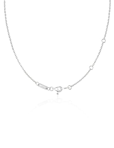 CRITI RORA S925 Sterling Silver Chain Necklace for Women, 18 inch Adjustable, Classic, Fashionable...