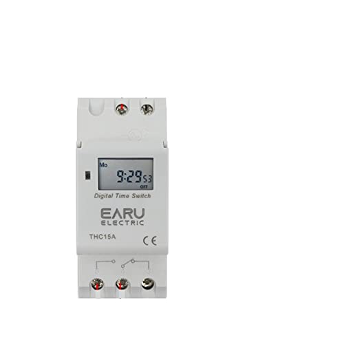 Relais temporisé programmable 12V THC 15A pour tableau électrique DIN - 2