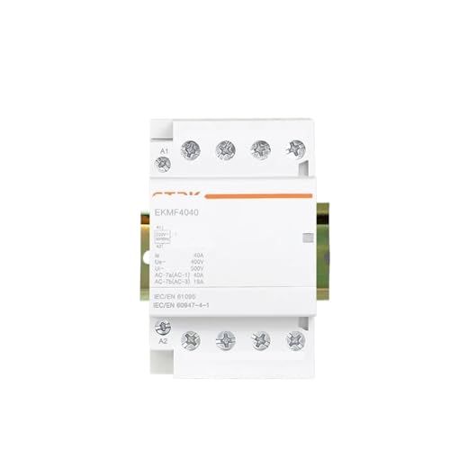 YZATCDZG Contactor Modular automático 2P 4P 230V 380V monofásico trifásico 25A 40A 63A 2NO 2NC 4NO Carril guía(4NO,63A)