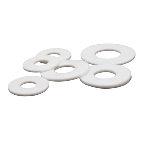 PTFEシール平ワッシャー、 PTFEフラットフランジガスケット ホワイト DN15-DN300 3mm厚 パック(DN20 25X58X3MM-1PCS)