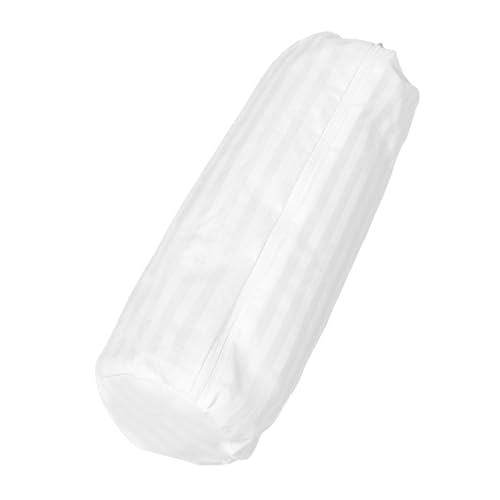 Yardenfun Funda para Almohada Cilíndrica Cervical 15x50 Cm Algodón Transpirable Cremallera Oculta para Soporte De Cuello Uso Hogar y Oficina