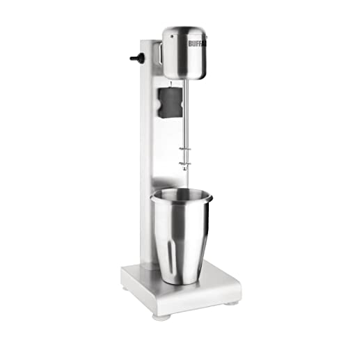 Buffalo Electric Milkshake Mixer - Stainless Steel, Low Noise Motor, Two Speeds, Mixing Cup Included CT938
