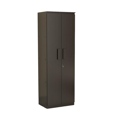 Image of Amazon Brand - Solimo Duo XS Engineered Wood 2 Door Wardrobe for Bedroom | Compact Clothes Storage Cabinet with Multiple Shelves | Space Saving Cupboard | 1 Year Warranty - Wenge