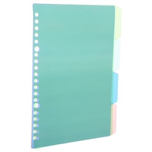 Separadores de carpeta creativos de PP: organiza tus cuadernos fácilmente con 4 páginas de colores