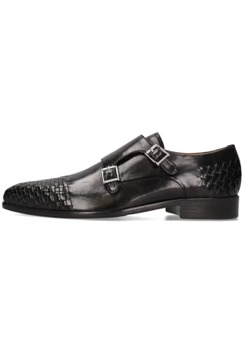 Mocasín Monkstrap Hombre negro de vestir Melvin & Hamilton Lewis 16 talla 44 EU