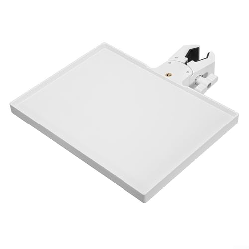 Bandeja de tarjeta de sonido con soporte para teléfono móvil para postes de soporte de micrófono de 0, 5, 1, 85 pulgadas de diámetro, adecuada para oficinas, estudios y grabación en casa (blanco)