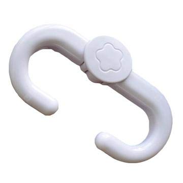 Miniatura 5 de Cerradura de gabinete con trinquete, ancho ajustable, se añade a cualquier gabinete lateral a lado, seguridad para niños, protección universal fácil