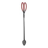 Sécurité optimisée : Les tongs Firewood Tong de 21,2 pouces offrent une prise solide pour manipuler les bûches et charbons, protégeant vos mains de chaleur lors des feux de camp, cheminées et foyers, pour utilisation en intérieur comme extérieur
