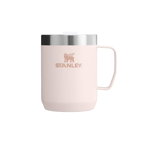 STANLEY Classic Legendary Camp Mug Termo Café 0.23L - 1 Horas Caliente - 2 Horas Frío - Vaso Cafe para Llevar - Apta Para Lavavajillas - Vaso Termico de Acero Inoxidable - Rose Quartz