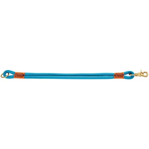 HUNTER Oss Halsung, Halsband für Hunde, Tau, Seil, Messing-Karabiner, Maritim, Petrol, L