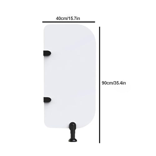 Barrera para urinarios, divisor de privacidad para baños masculinos, divisor de protección para inodoro montado en el suelo, para escuelas, centros comerciales y lugares públicos (rosa) miniatura 7