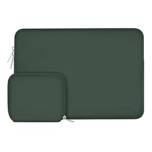 MOSISO Laptop Hülle Tasche 14 Zoll, 14 Zoll Laptophülle Kompatibel mit HP Lenovo Dell ASUS Acer, HP Stream, Dell Latitude, Lenovo IdeaPad, Neopren Laptoptasche mit Kleine Etui, Smaragdgrün