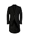 Men’s Tuxedo Coat Fashion Peak Lapel One-Button Blazer Wedding Long Jacket